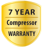 7 Year Compressor Warranty Seven year limited compressor warranty